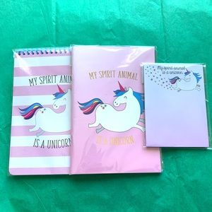 Journal Notepad Sketch My Spirit Animal Is Unicorn